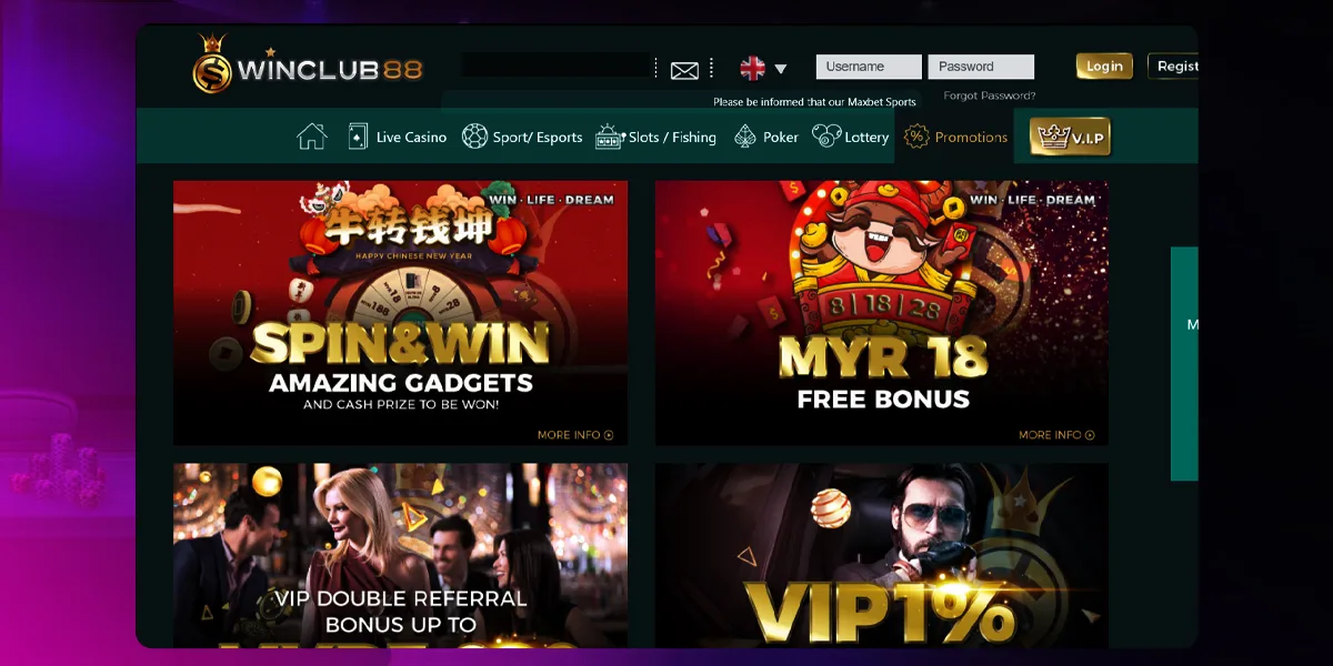 winclub88 bonus and promotions