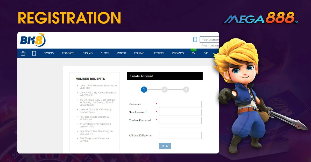 mega888 Registration