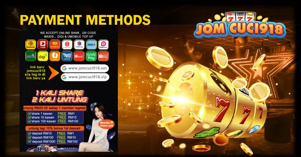 Jomcuci918 Payment Methods