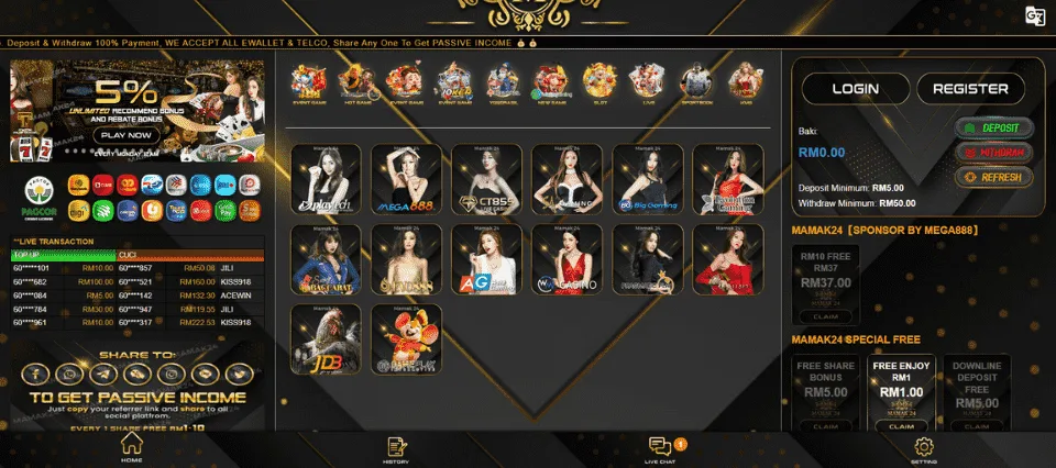 Live casino