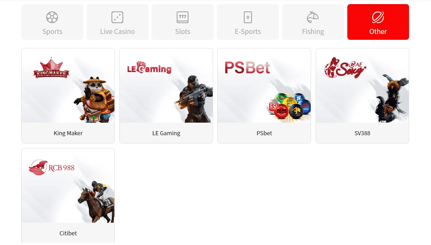 Asiabet 33 Games Variety