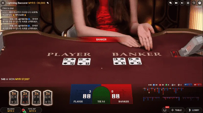Lightning Baccarat