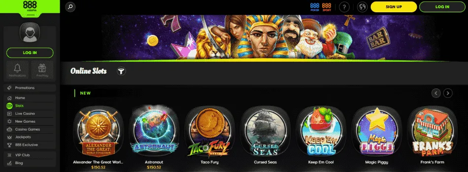 888 Casino online slot games Singapore