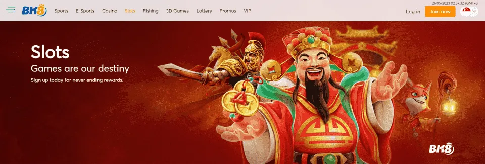 BK8 online slot games Singapore