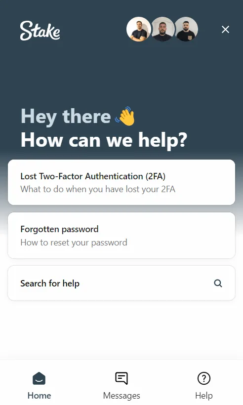 Stake.com live chat
