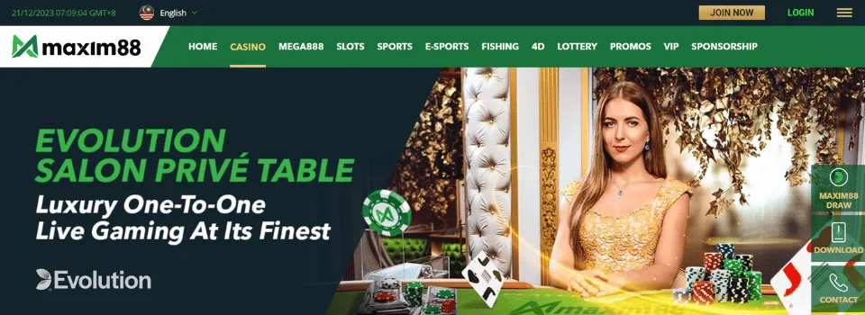 Maxim88 Live Casino