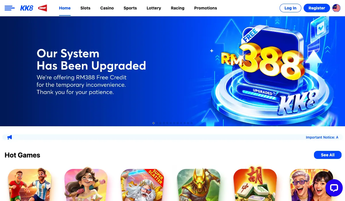 kk8-casino-homepage